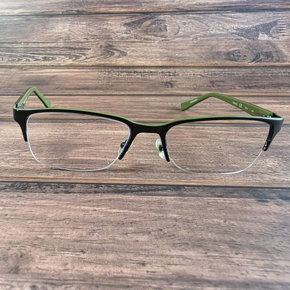 Michael Kors Eyeglasses Mk742M‎ 001 Black Green Half Rim 52-17-140 FRAMES ONLY
